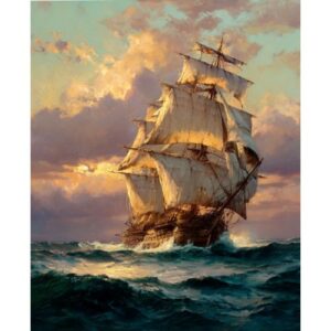 Гоблен-Стария кораб по Десислава Радева р-ри 91/75 1/4 дмц конци